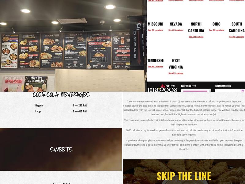 Huey Magoo's Chicken Tenders - Morristown Menu