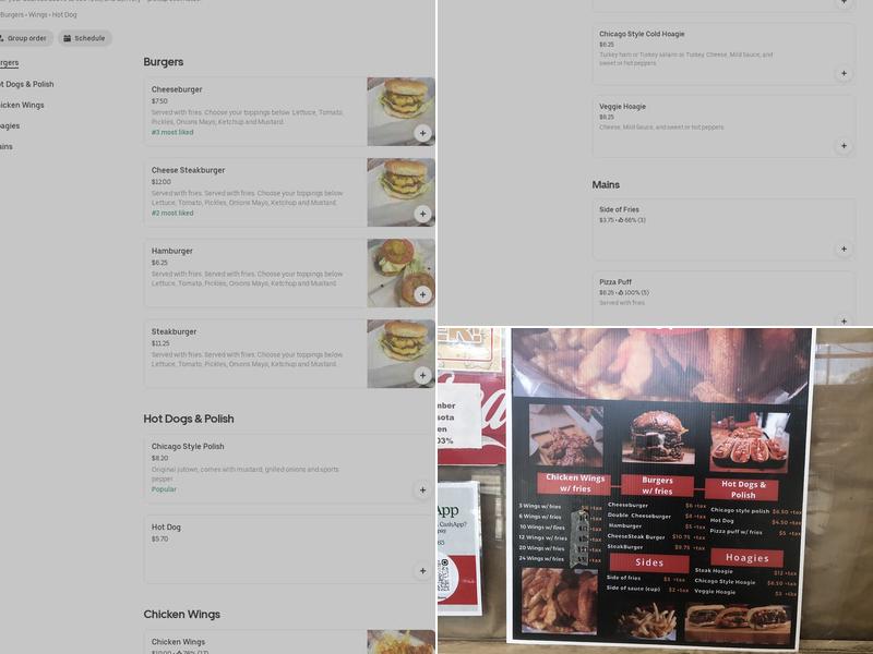 People's Choyce Menu