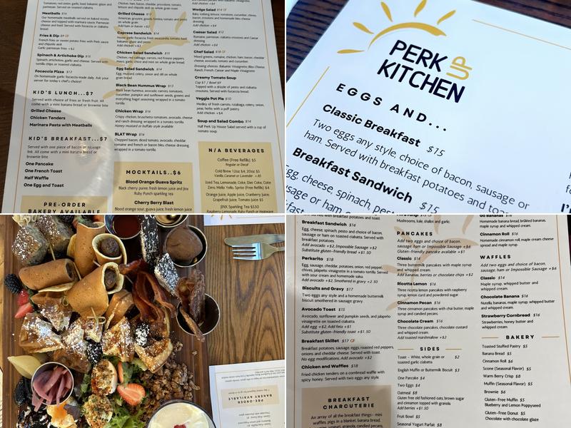 Perk Up Kitchen Menu