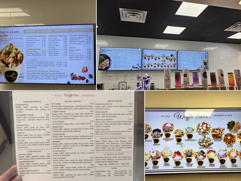 Waffle Bar Menu
