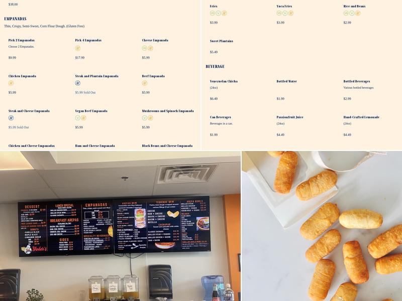 Tequeño World Menu