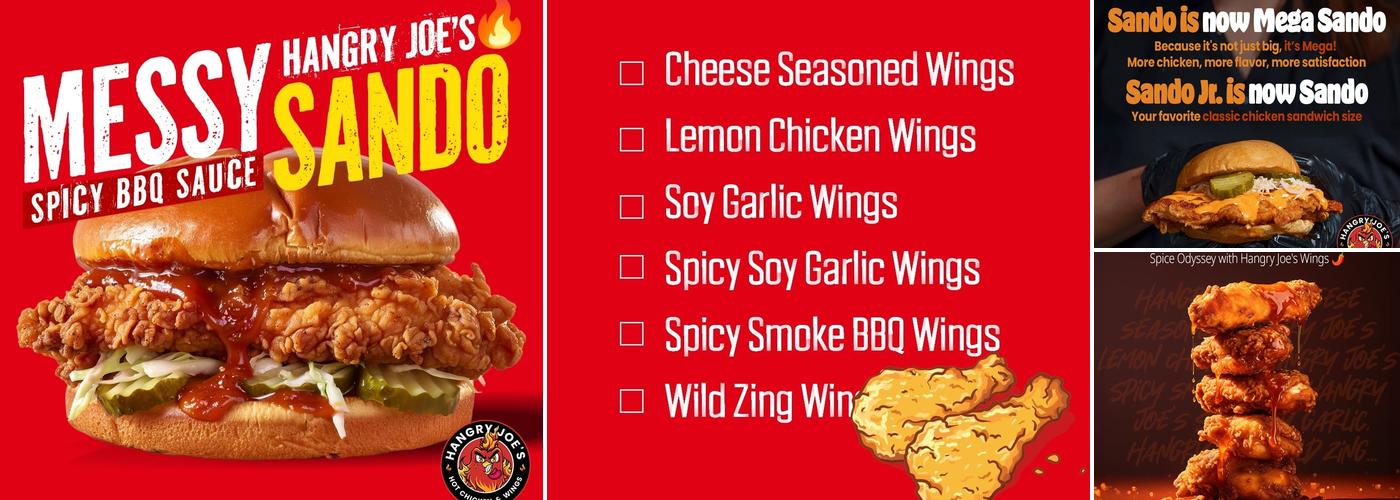 Hangry Joe's Hot Chicken & Wings Menu