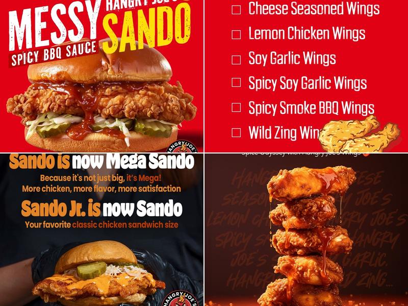 Hangry Joe's Hot Chicken & Wings Menu
