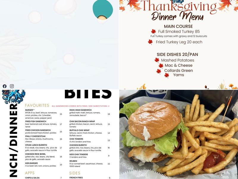 BEACHSIDE BITES Menu