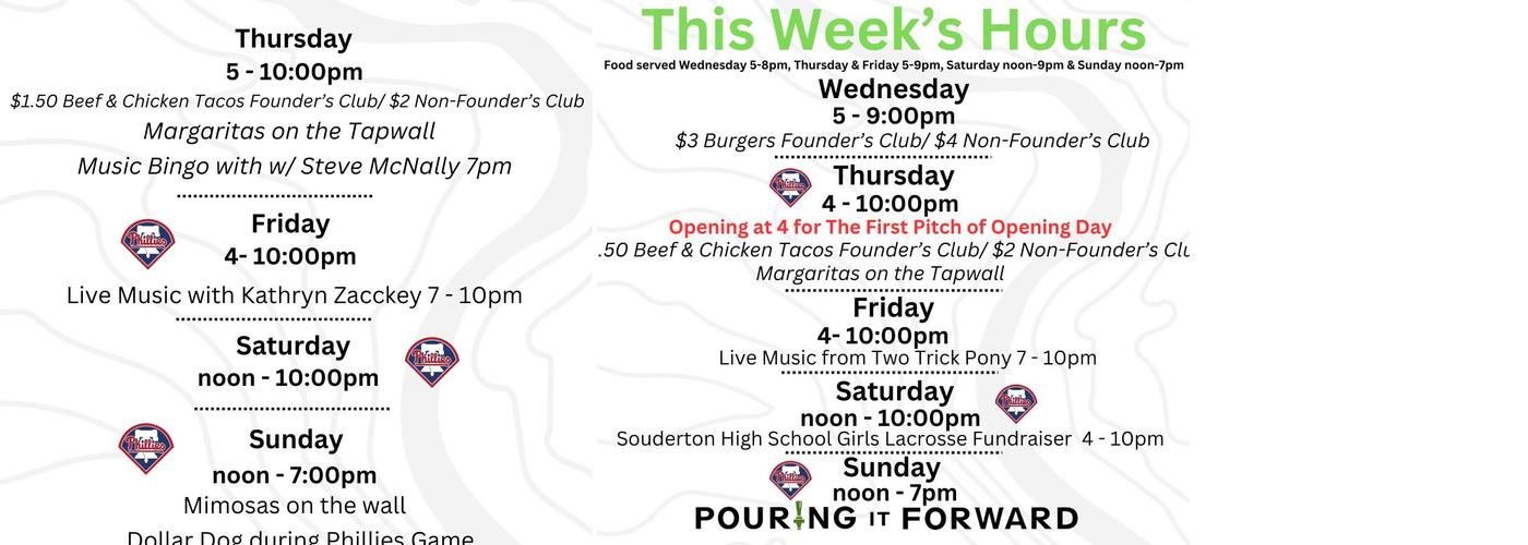 Branch Creek Taphouse Menu