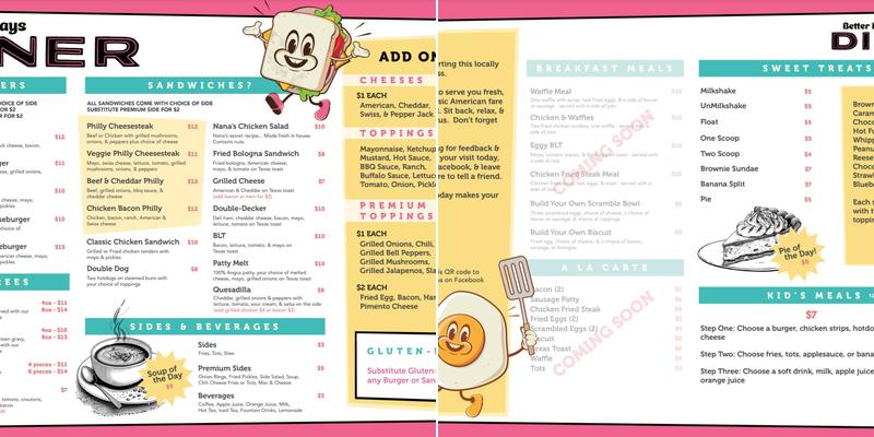 Better Days Diner Nolensville Menu