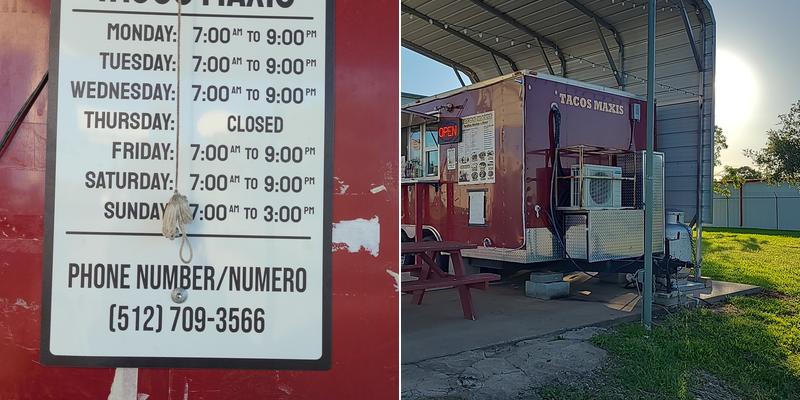 Tacos Maxis 1083 Farm to Market Rd 812, Cedar Creek