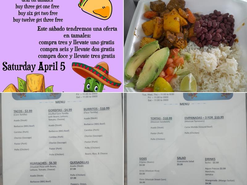 La asadera Menu