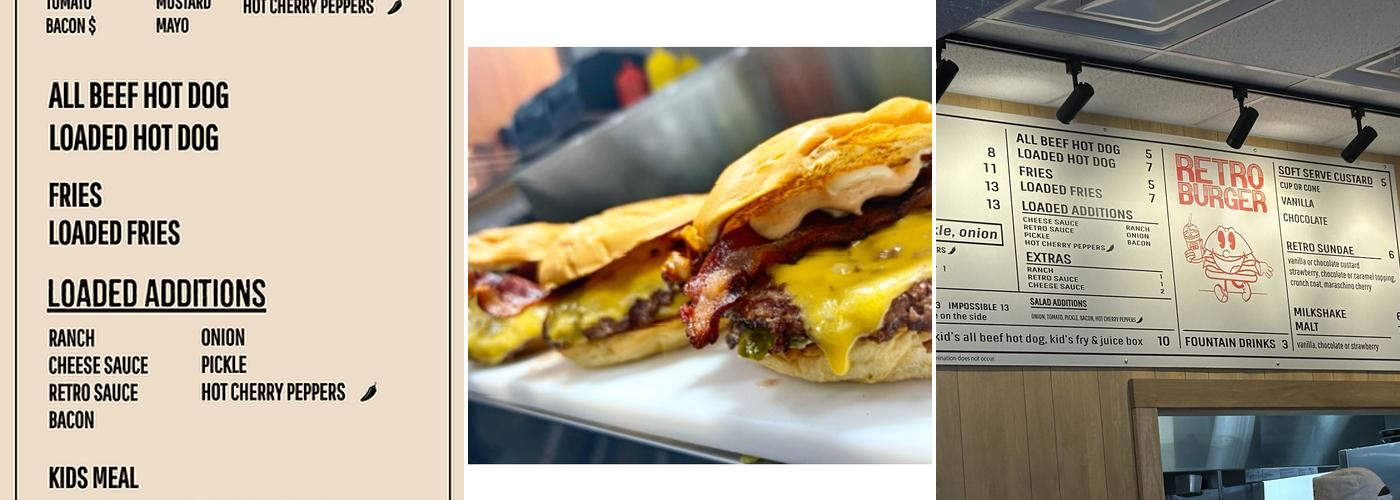 RetroBurger Menu