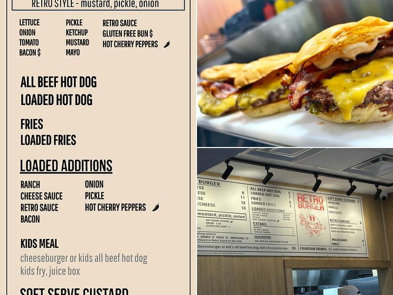 RetroBurger Menu