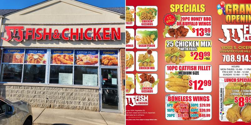 JJ Fish & Chicken Menu