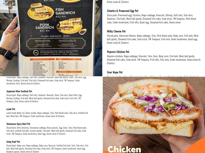 Pot on Fire Menu