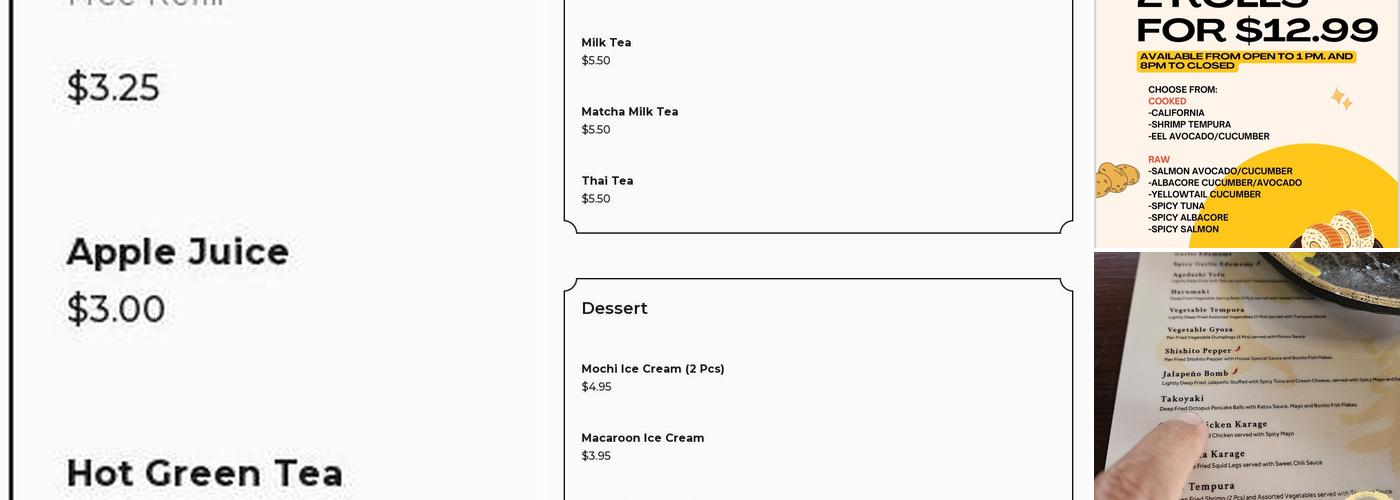 Yoshioishi Sushi & Ramen Menu