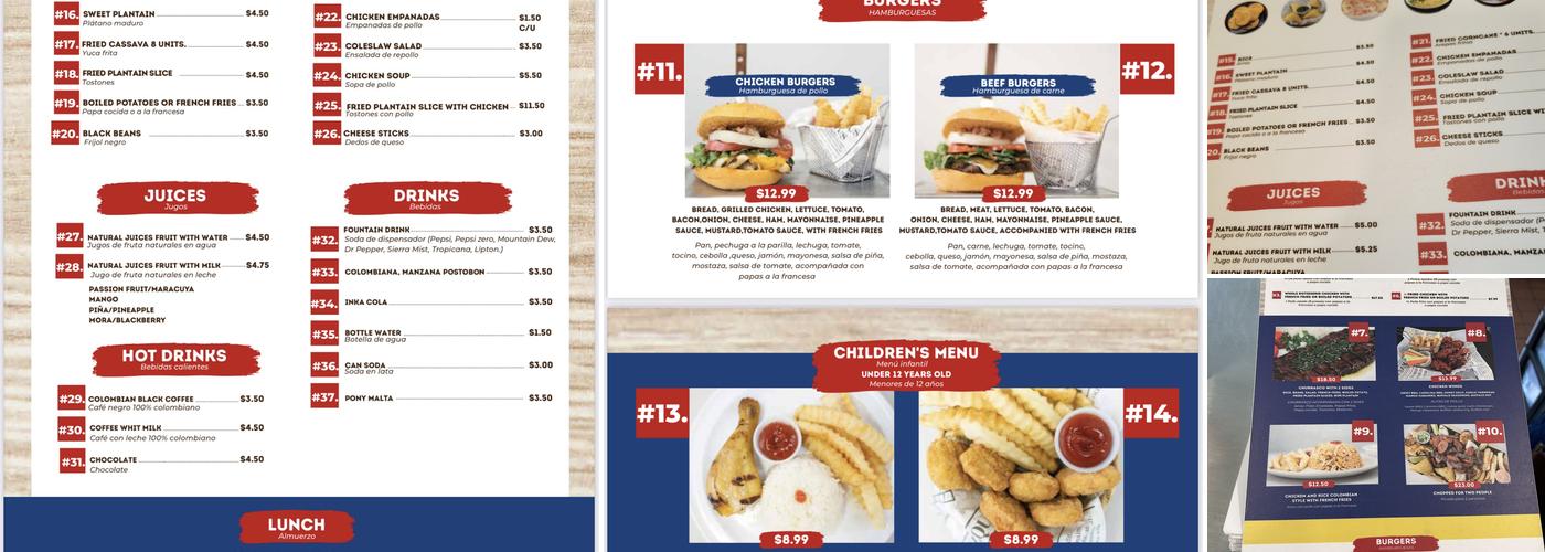 El Pollo Latino Menu