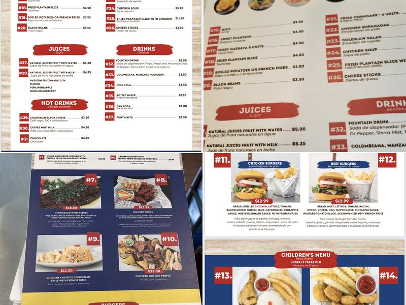 El Pollo Latino Menu