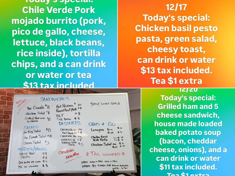 Canale’s Deli Menu