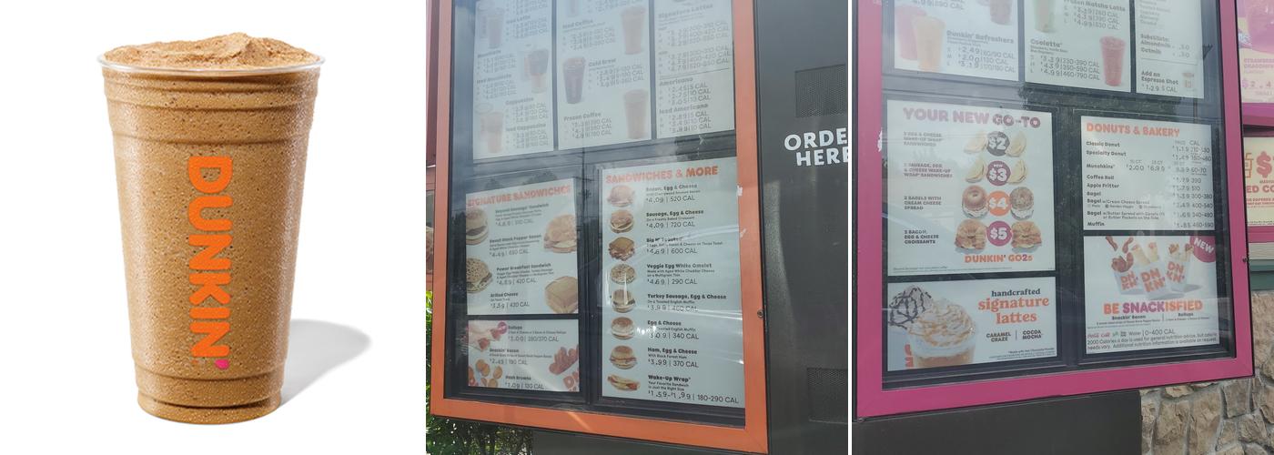 Dunkin' Menu