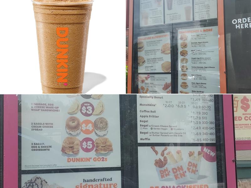 Dunkin' Menu