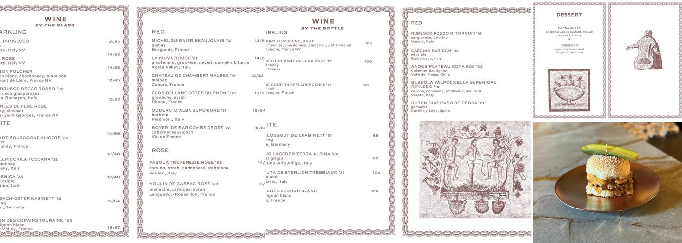 Saint Neri Menu