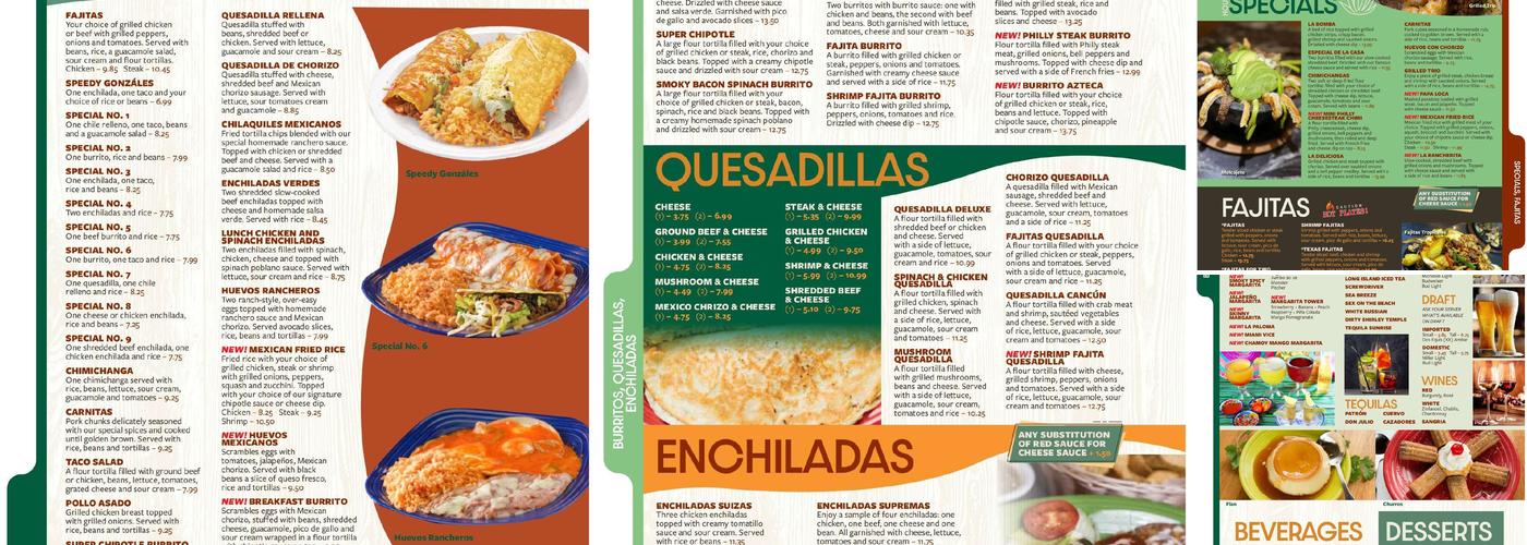 Gran Rey Menu