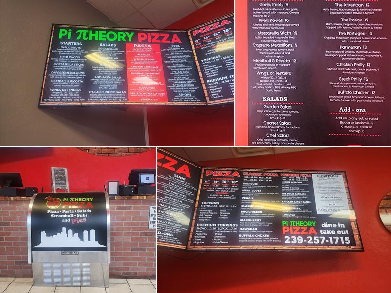 Pi Theory Pizza Menu
