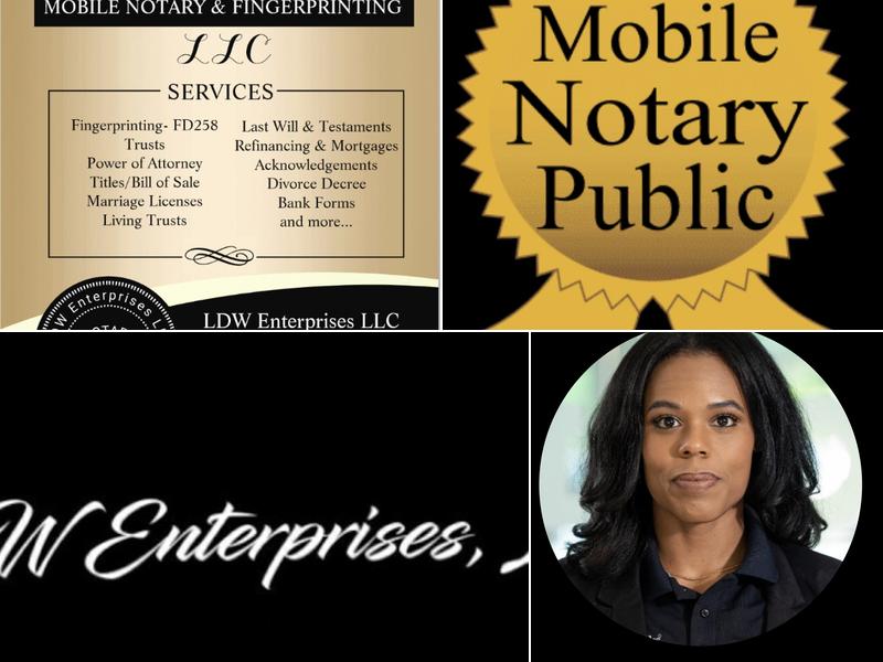 Virginia Beach & Areas 24Hrs: Mobile Notary Public/Fingerprinting