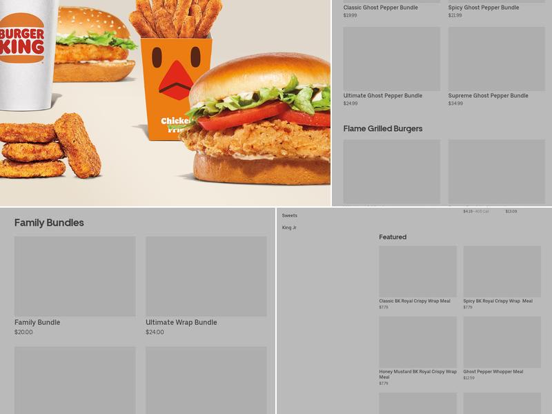 Burger King Menu