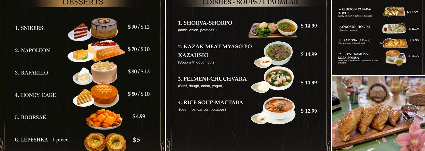 Caravan Restaurant Menu