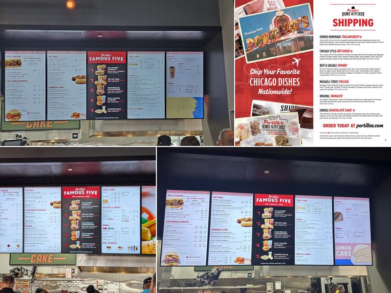 Portillo's Livonia Menu