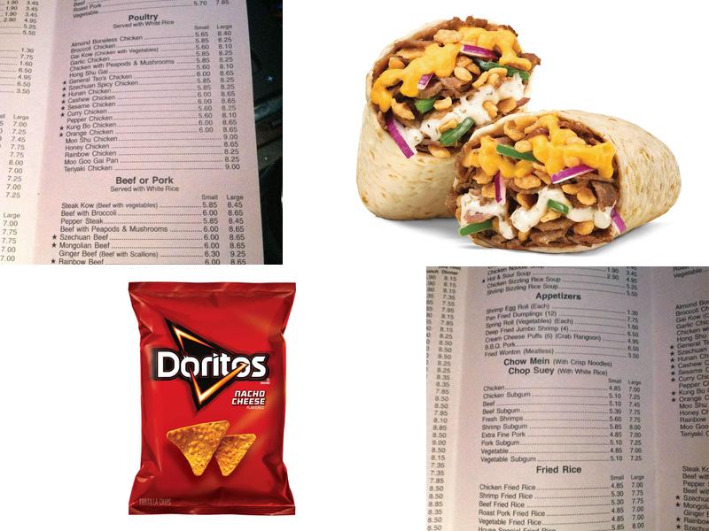 Subway Menu