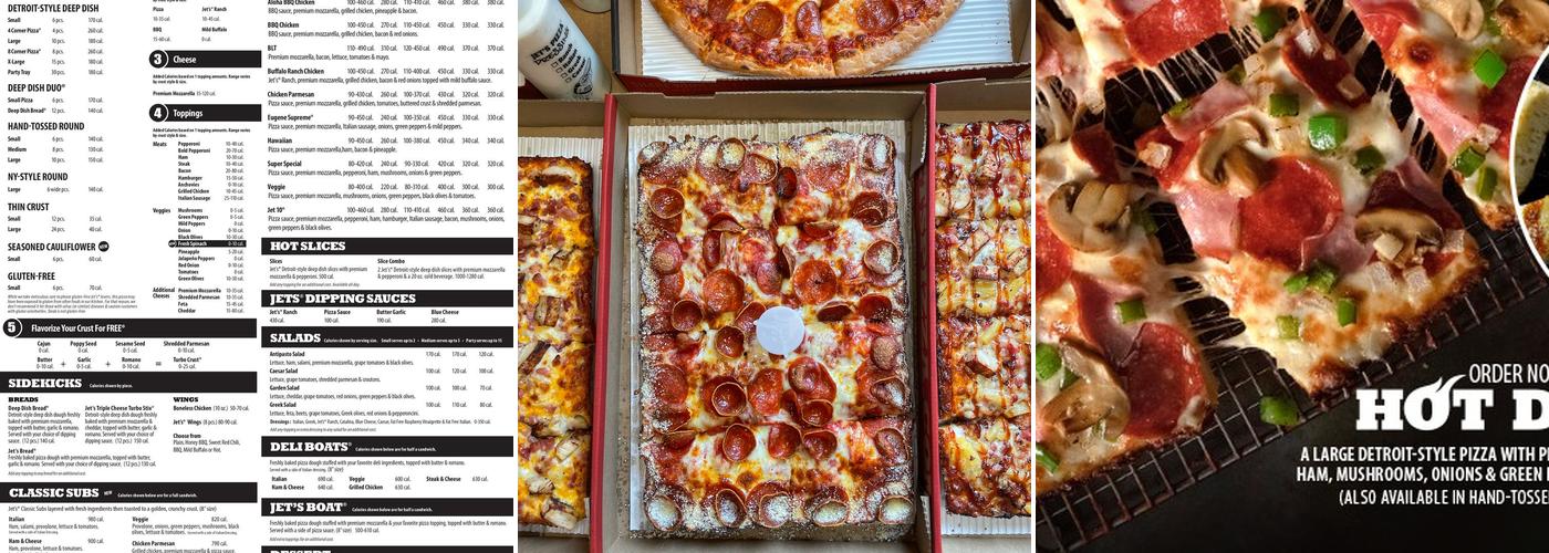 Jet's Pizza Menu