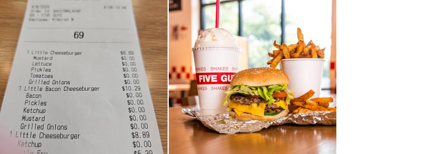 Five Guys Menu