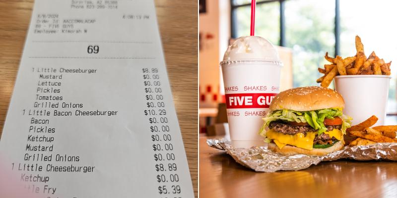 Five Guys Menu