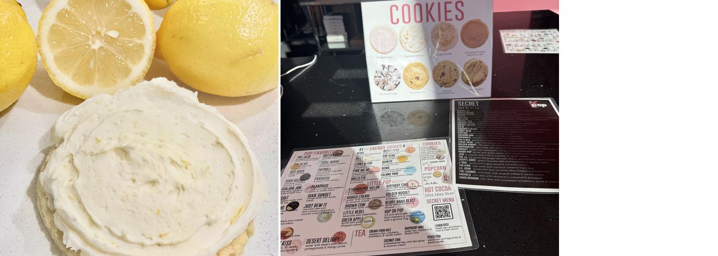 Pop Drinks Menu