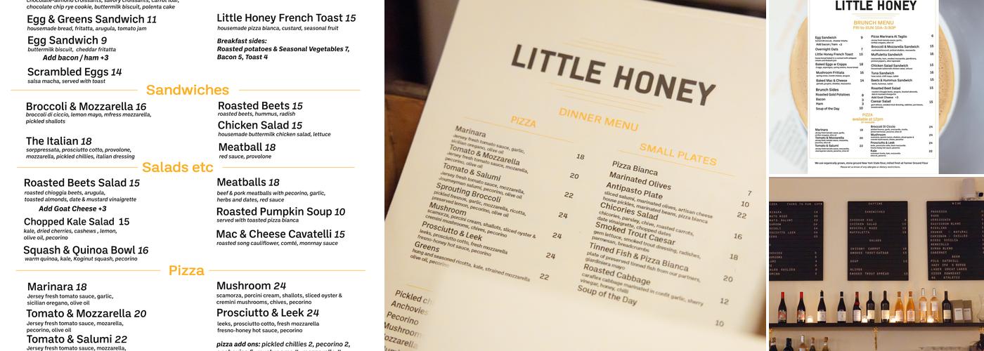 Little Honey Menu