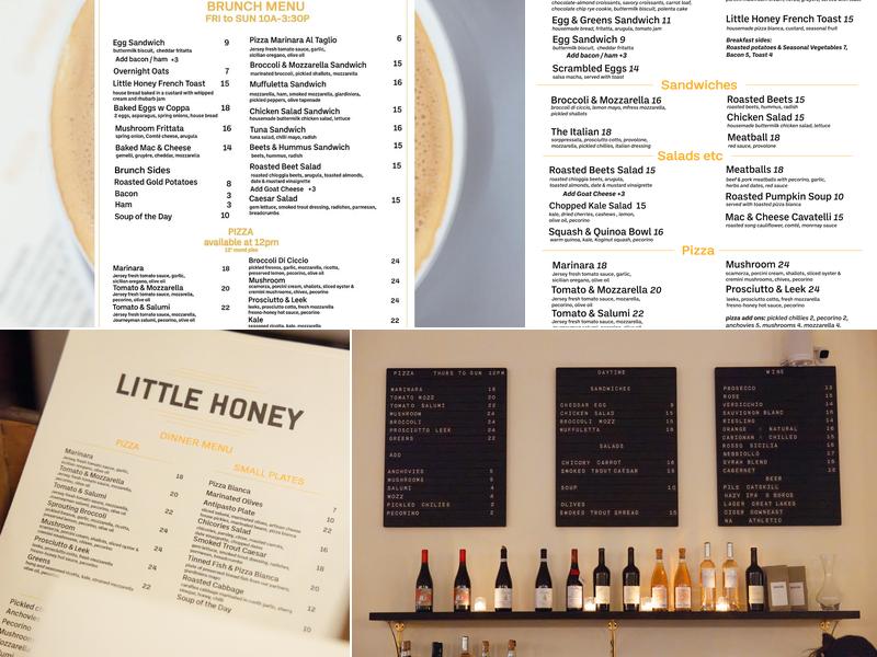 Little Honey Menu