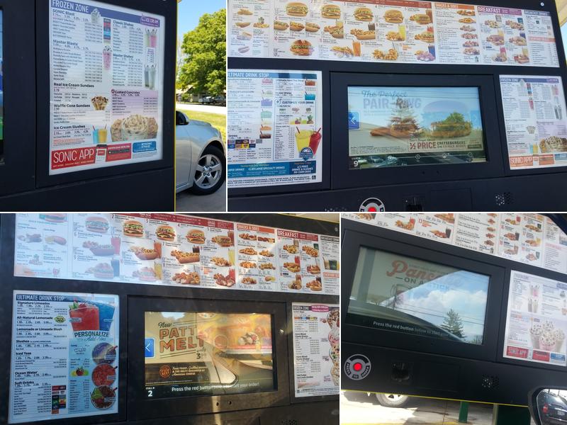Sonic Drive-In Menu