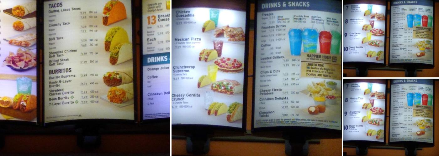 Taco Bell Menu