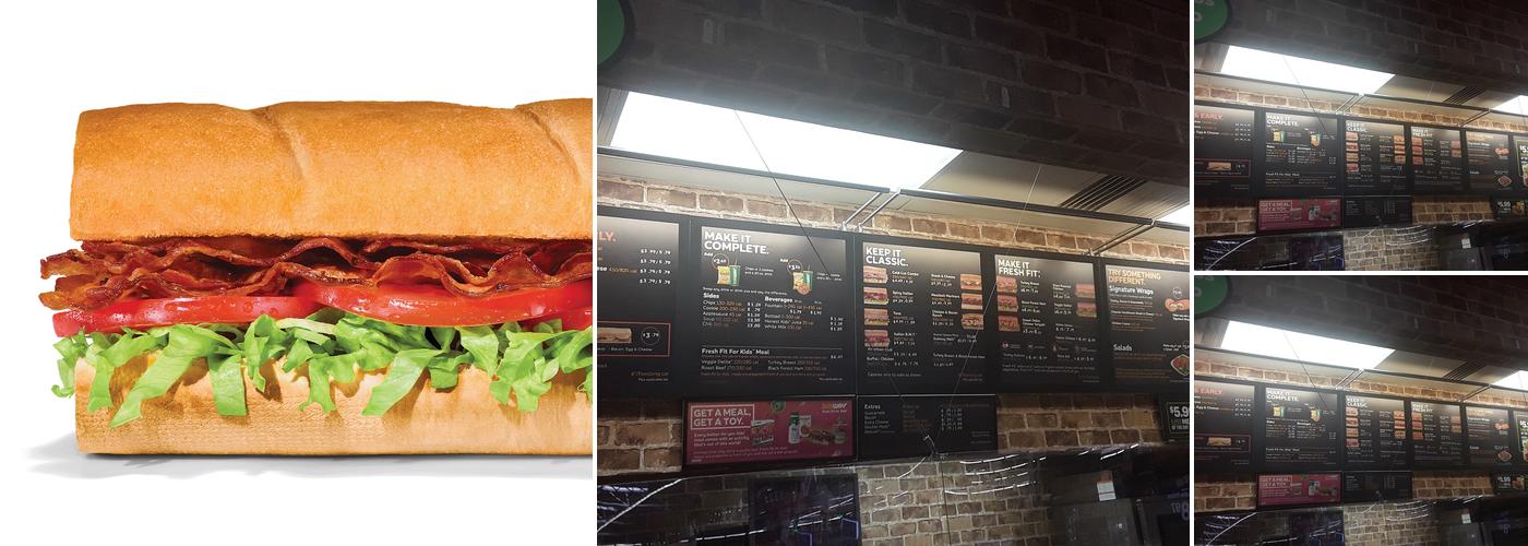 Subway Menu