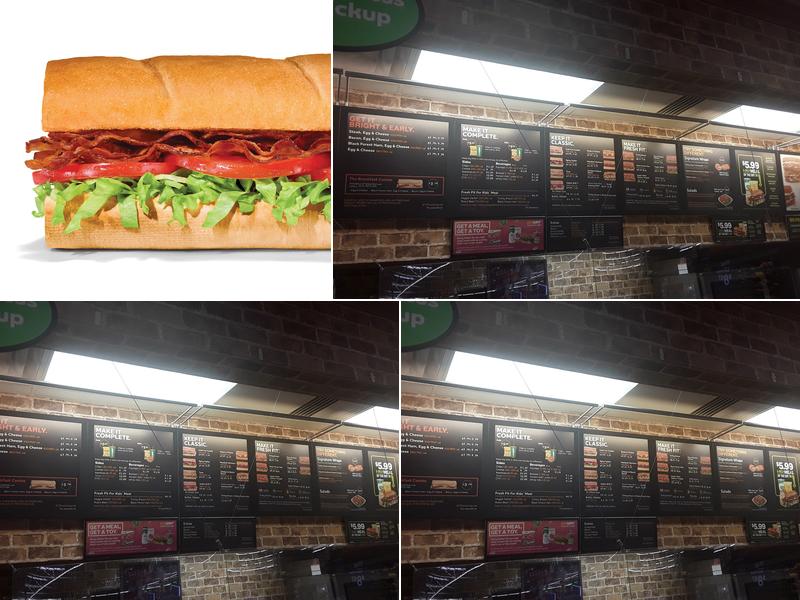 Subway Menu