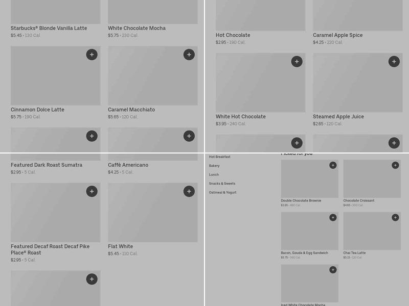 Starbucks Menu
