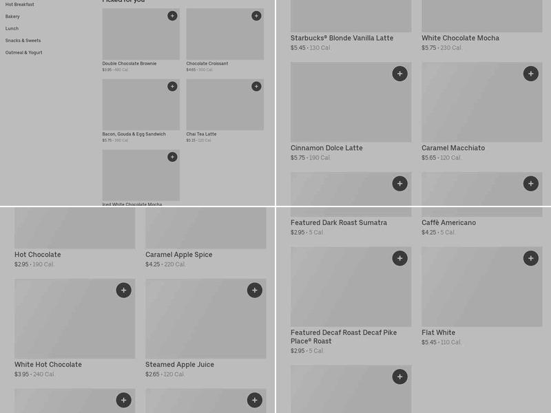 Starbucks Menu