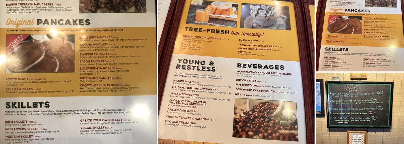 The Original Pancake House Menu