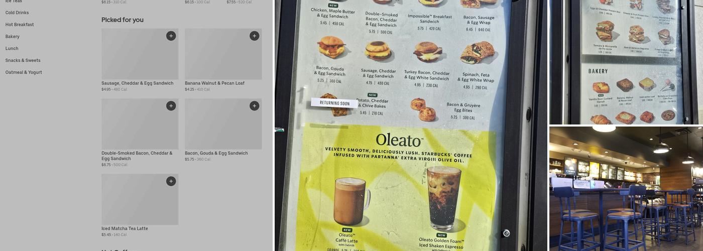 Starbucks Menu
