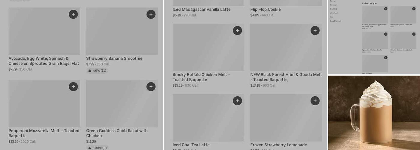 Panera Bread Menu