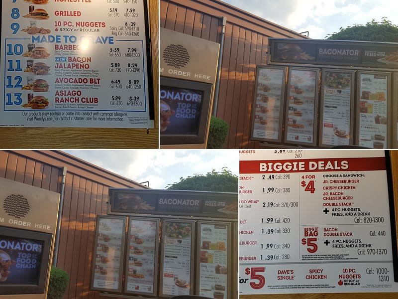Wendy's Menu