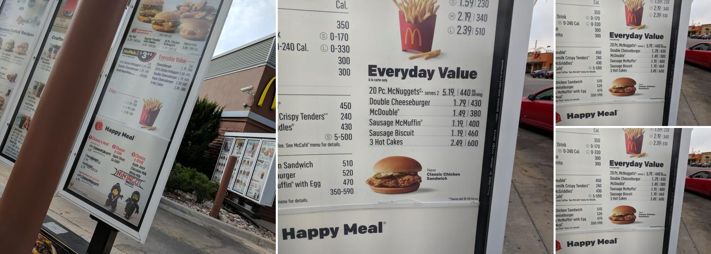 McDonald's Menu