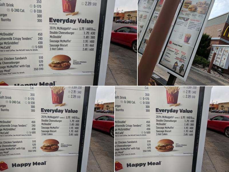 McDonald's Menu