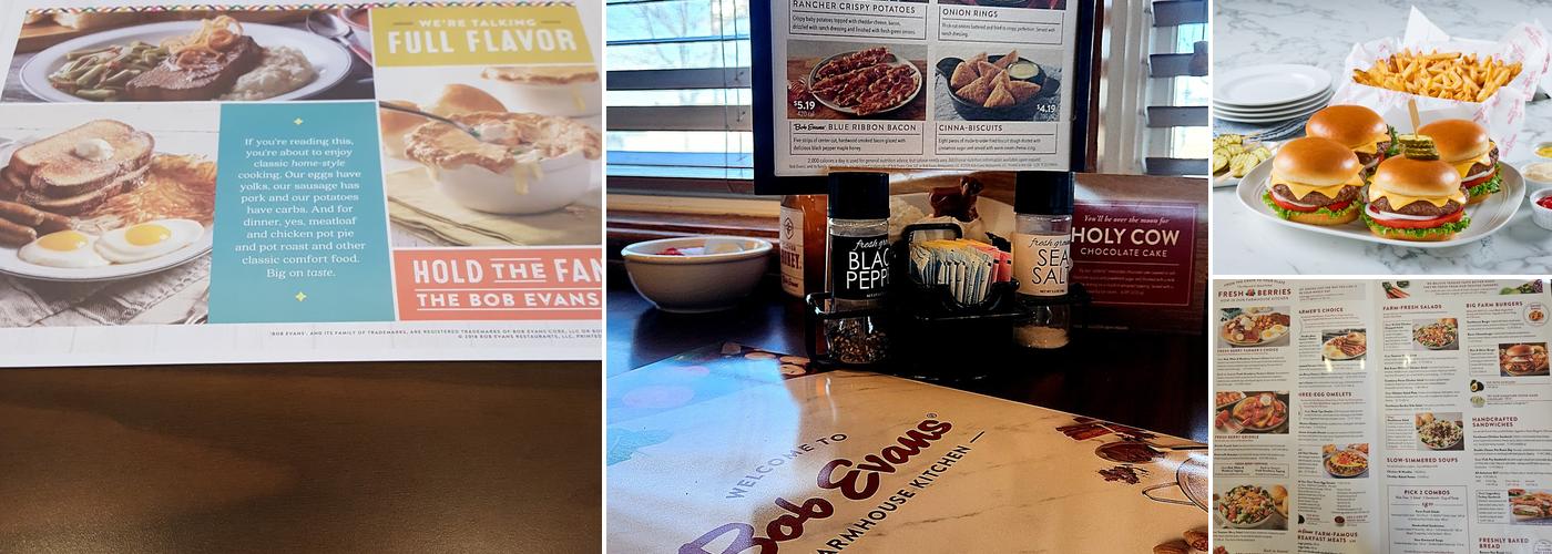Bob Evans Menu