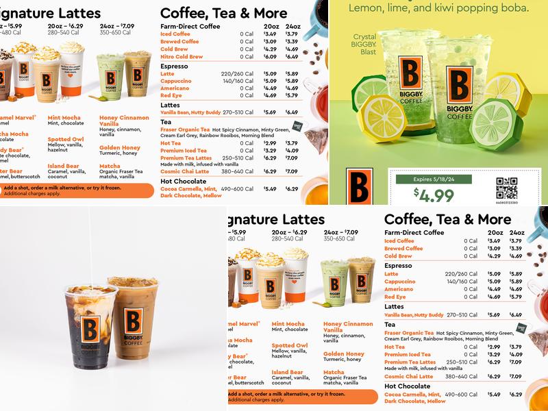 BIGGBY COFFEE Menu